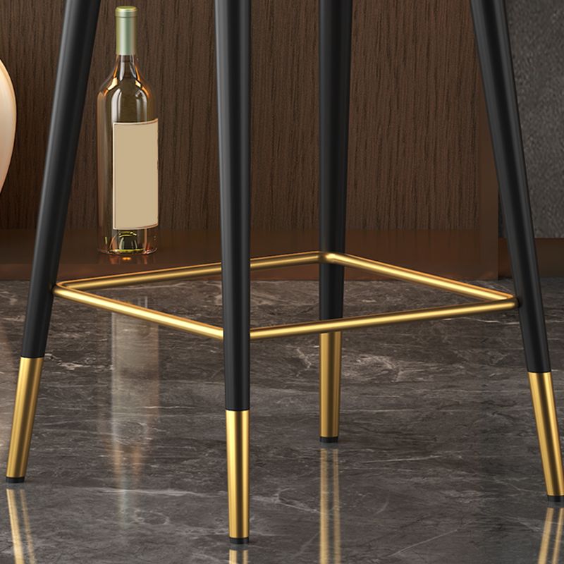Abra Faux leather Bar Stool with steel Legs Set of 2 Stools