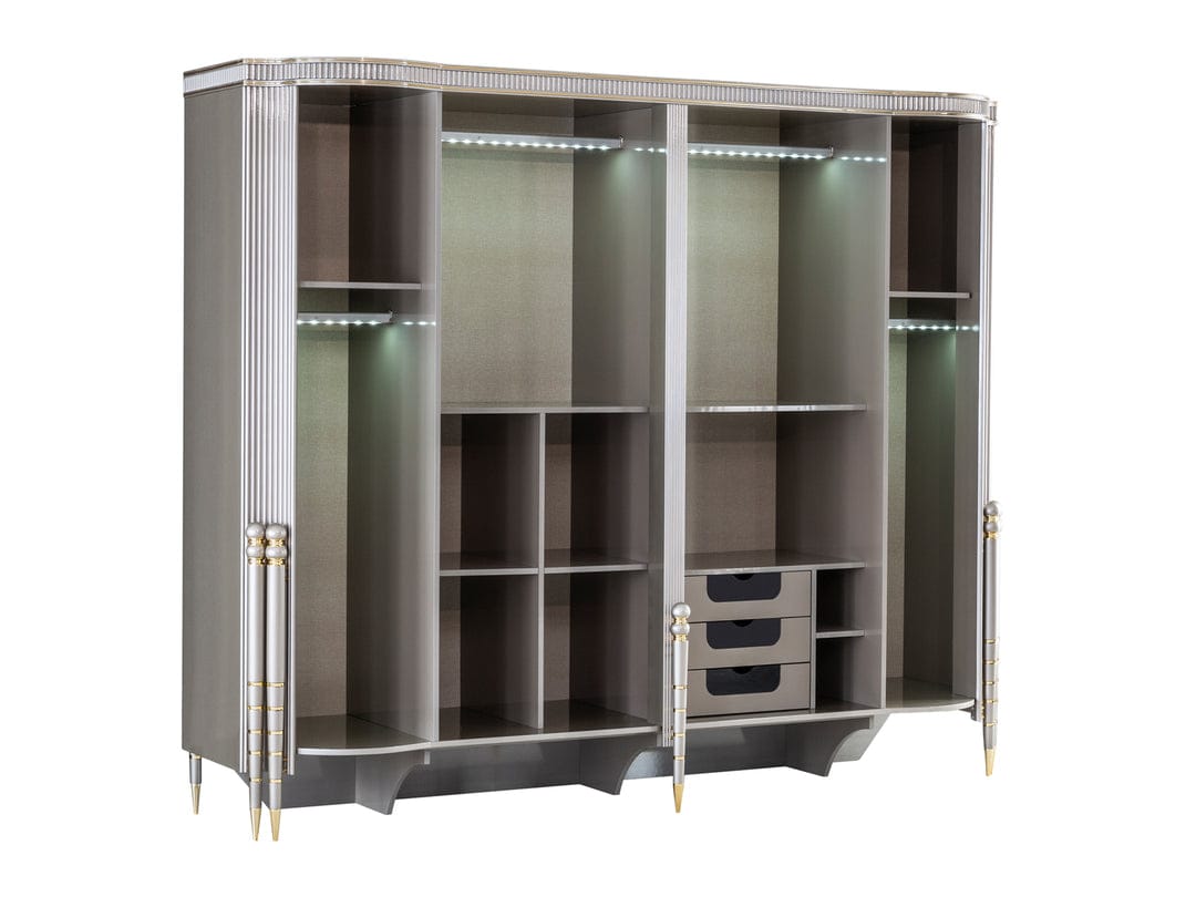 Estructura de cama tapizada de lujo Royce