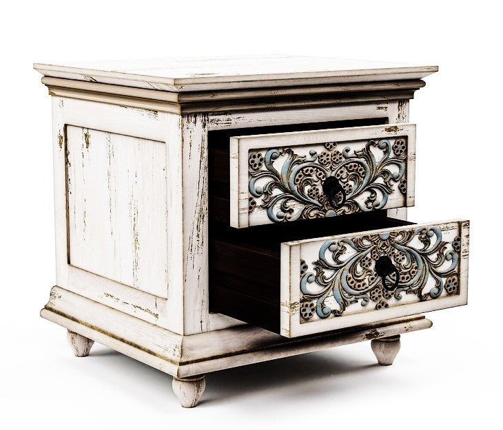 Huma Hand Carved Solid Wooden Bed / Bedroom Set