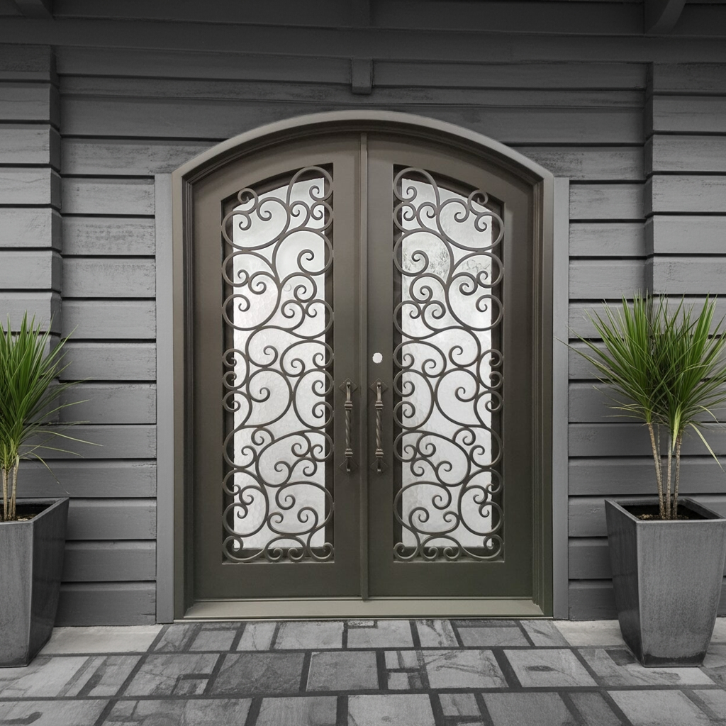 Randoll Wrought Iron Double Door