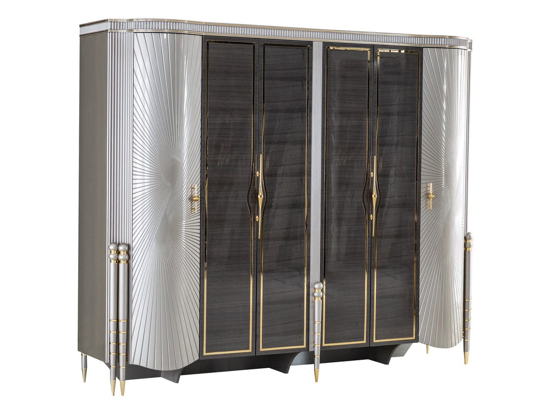 Estructura de cama tapizada de lujo Royce