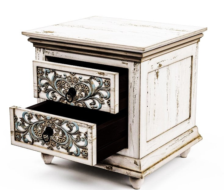 Huma Hand Carved Solid Wooden Bed / Bedroom Set