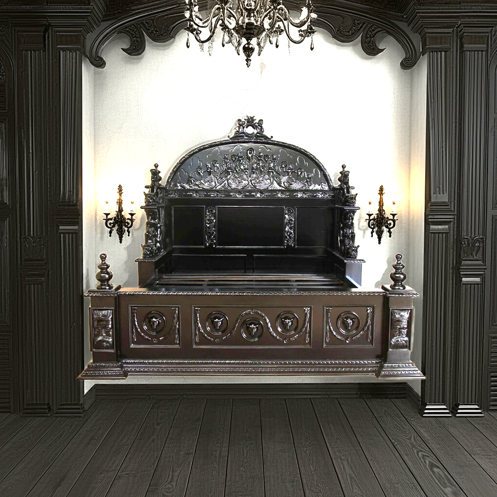 Daze Hand Carved Gothic Bed