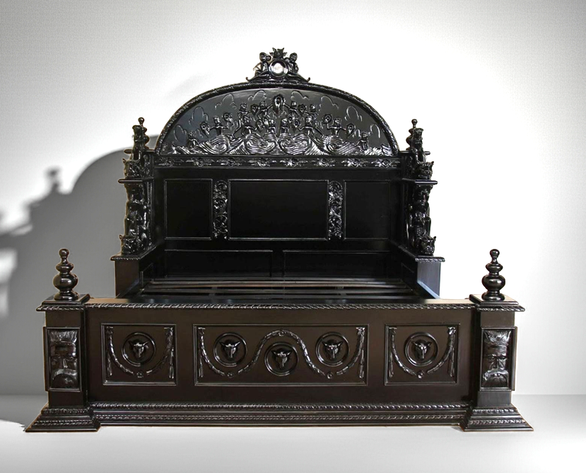 Daze Hand Carved Gothic Bed