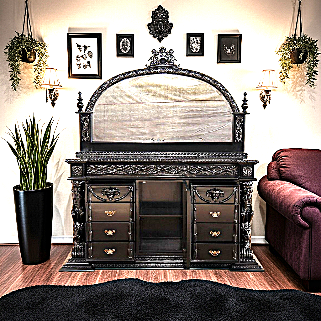 Daze Hand Carved Gothic Dresser