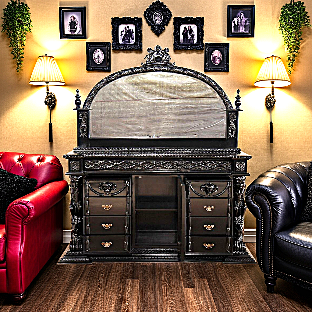 Daze Hand Carved Gothic Dresser