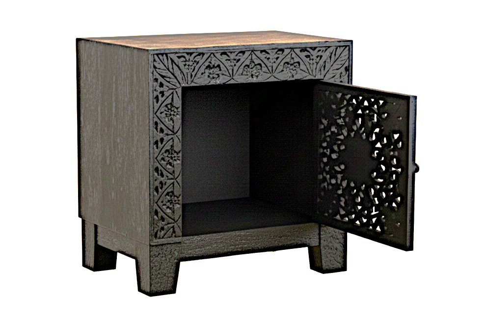 Shah Hand carved Solid Wooden Platform Bedframe / Bedroom Set