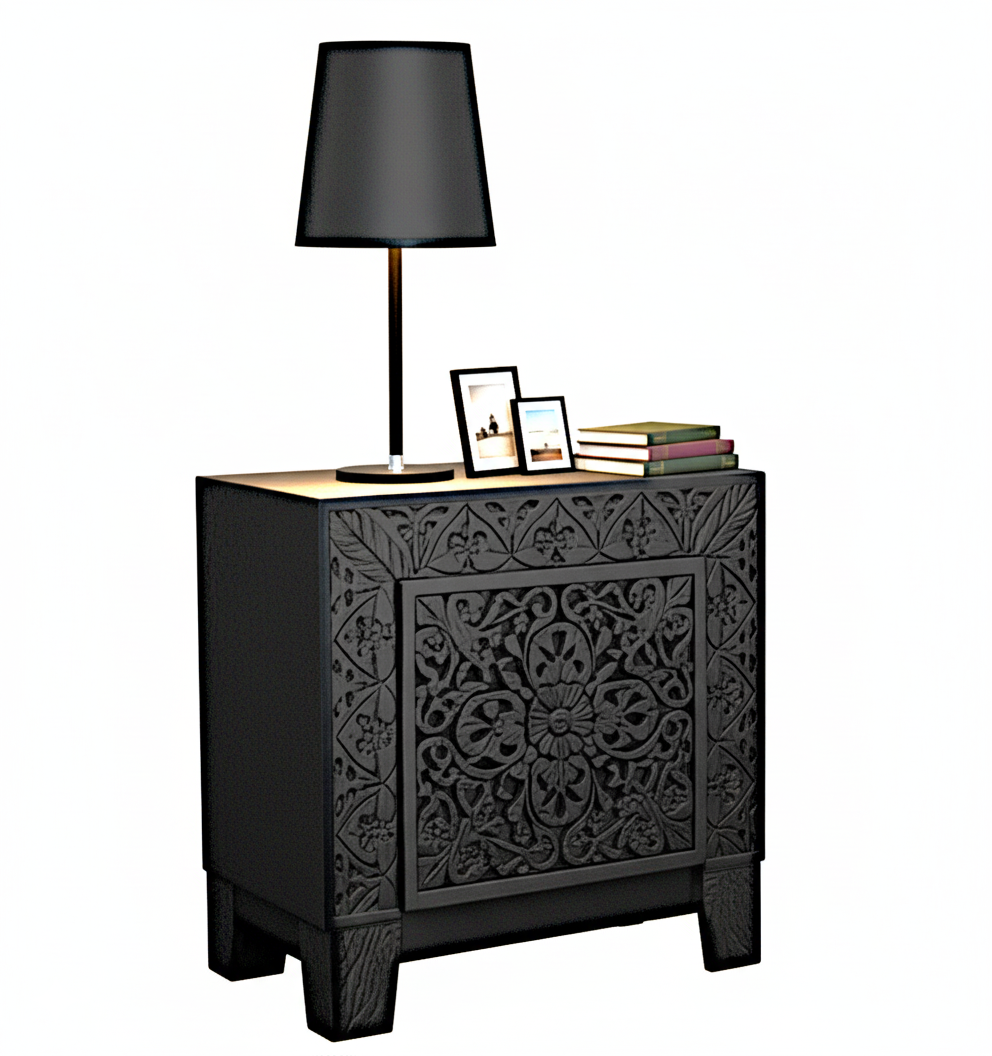 Shah Hand carved Solid Wooden Platform Bedframe / Bedroom Set
