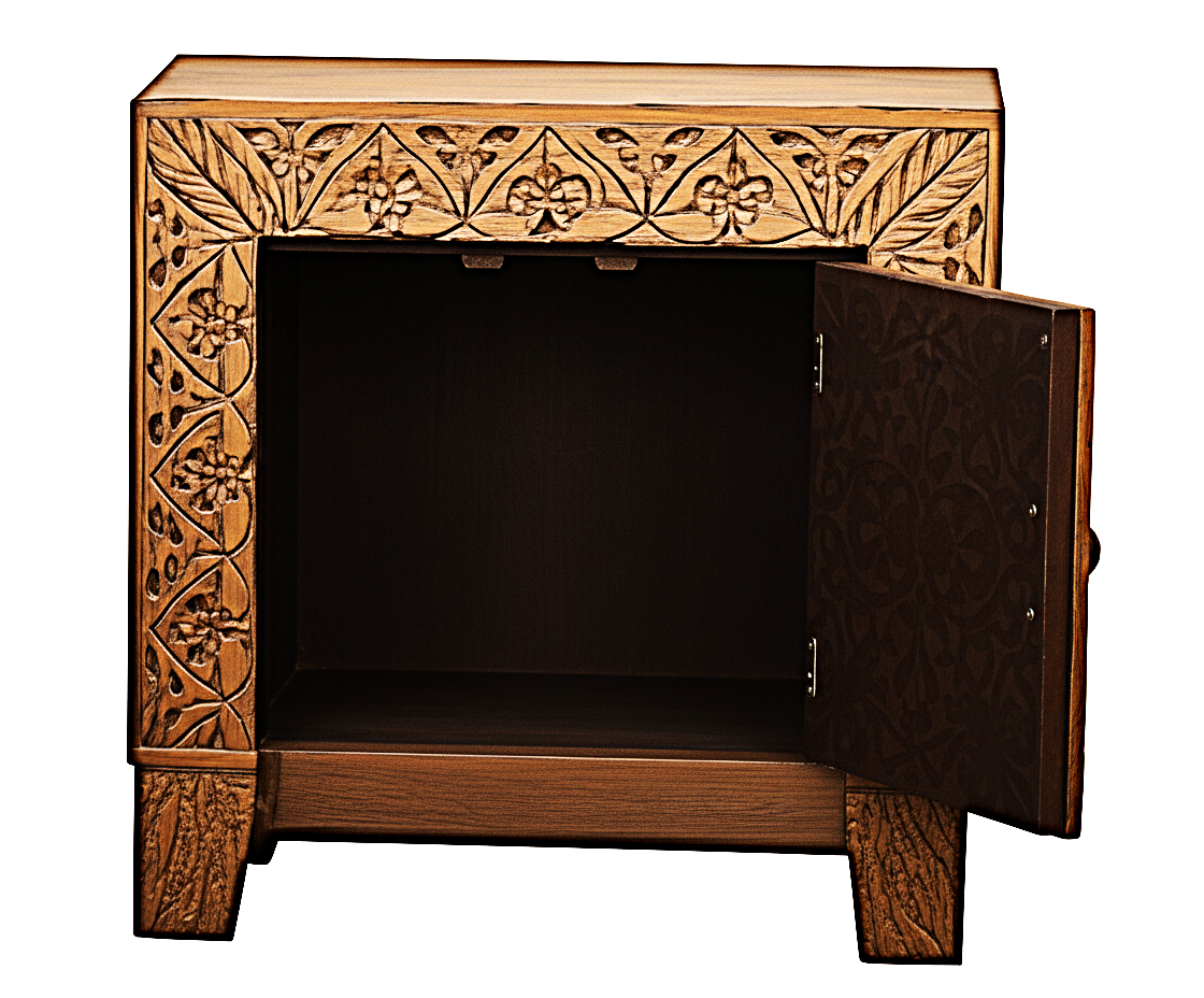 Shah Hand carved Solid Wooden Platform Bedframe / Bedroom Set