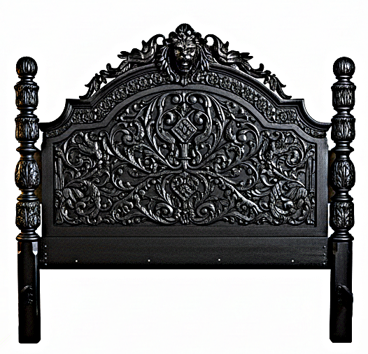 Nawab Solid Wooden Hand carved Mughal Platform Bed
