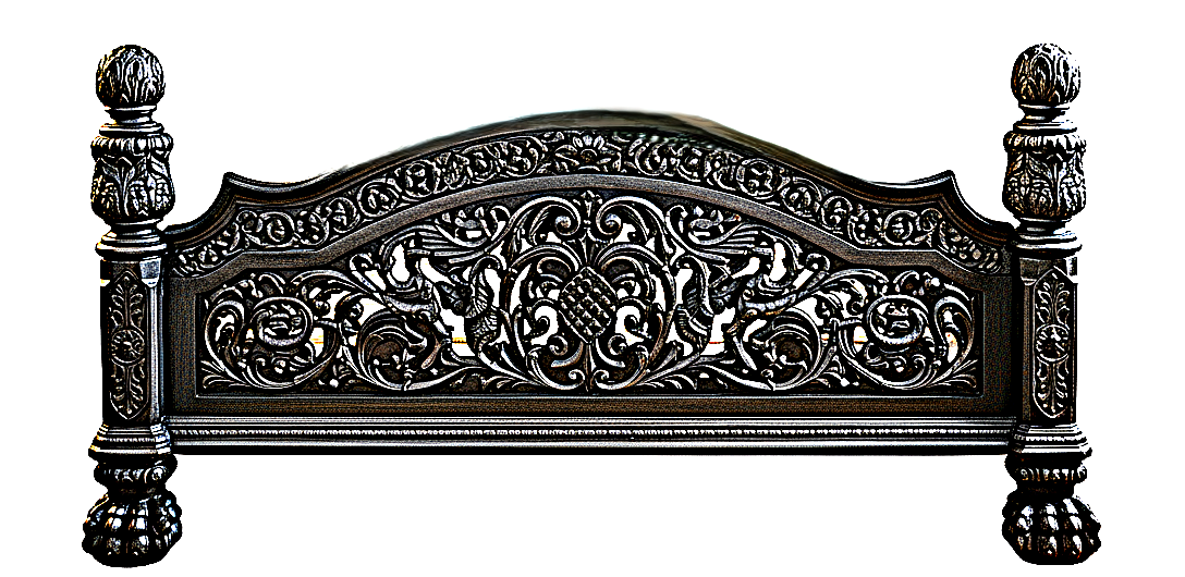 Nawab Solid Wooden Hand carved Mughal Platform Bed