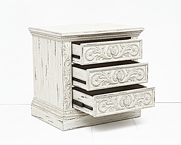 Nawab Solid Wooden Hand carved Mughal Platform Bed