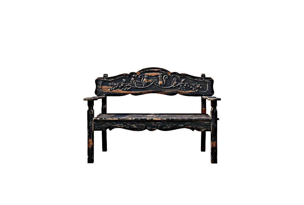 ANILA Hand Carved Garden Bench