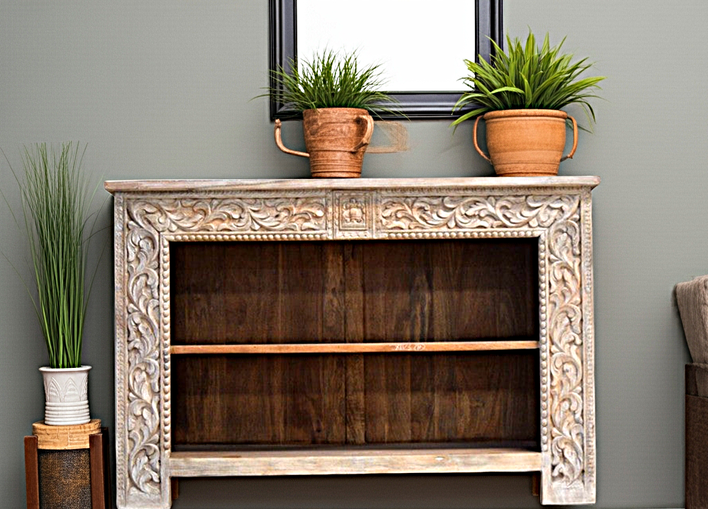 Hand Carved Hall Table