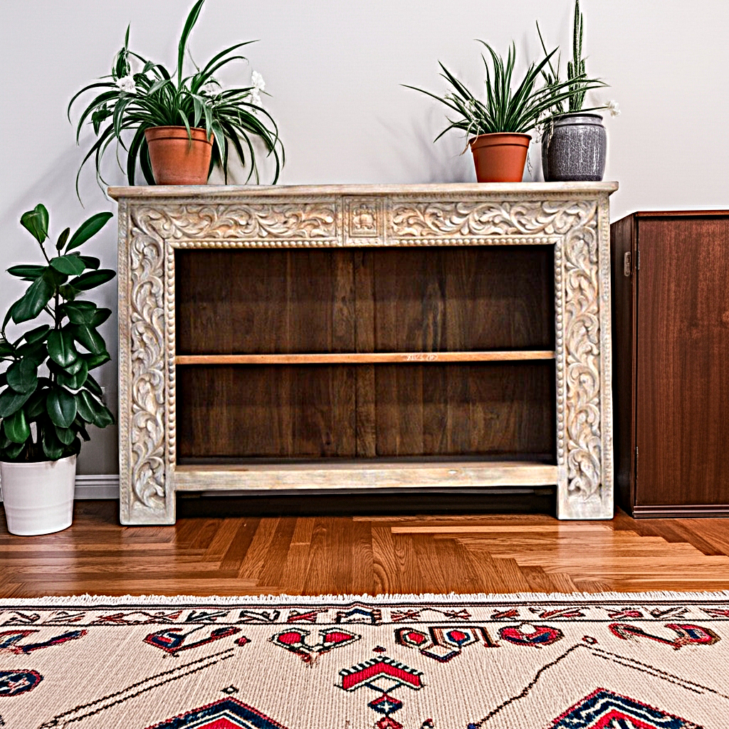 Hand Carved Hall Table