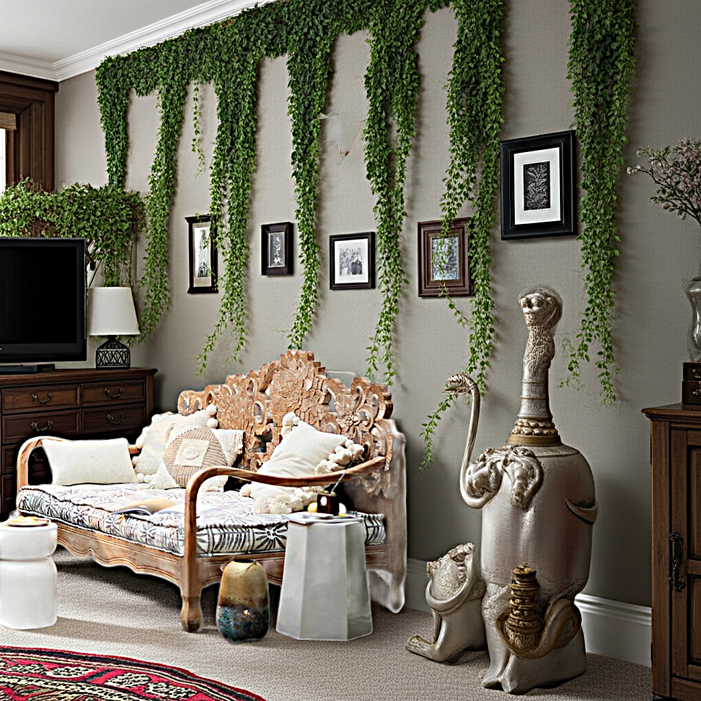 Mango Wood Daybeds Handcrafted Lotus Design