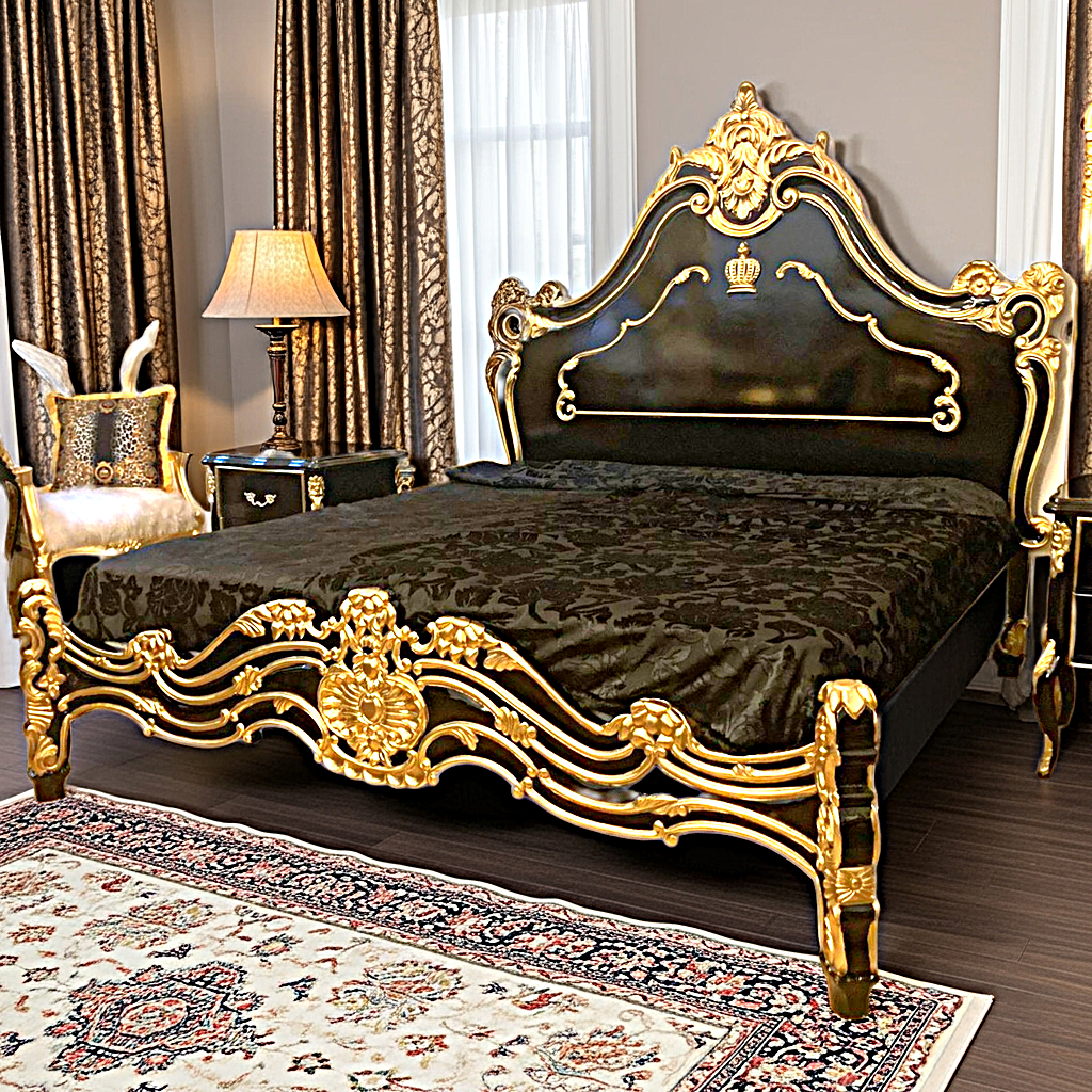Prince Hand Carved Solid Wooden Firenze Bed