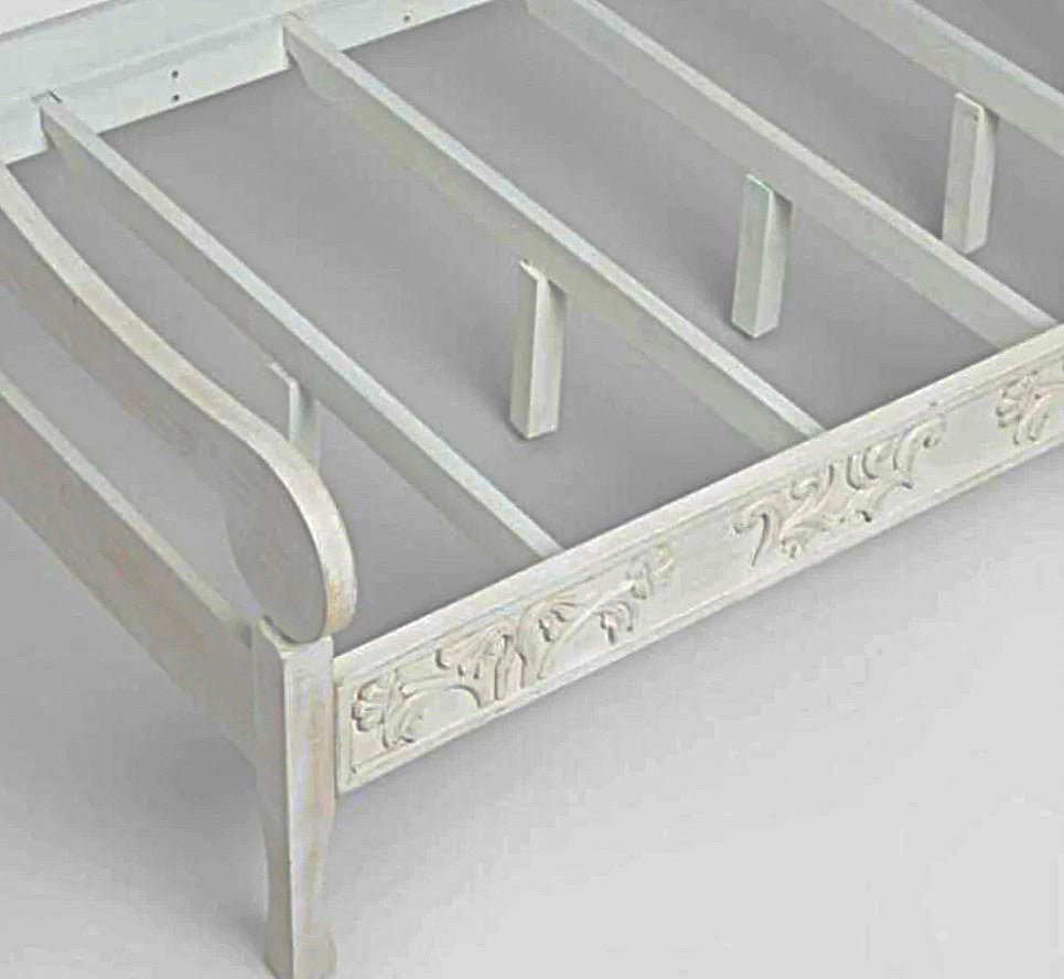 MAHAL Sofá cama tallado a mano Blanco