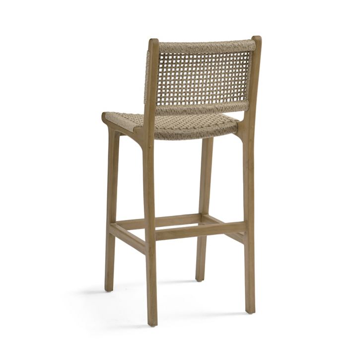 Glioe Solid Wood Low Back Bar and Counter Stool