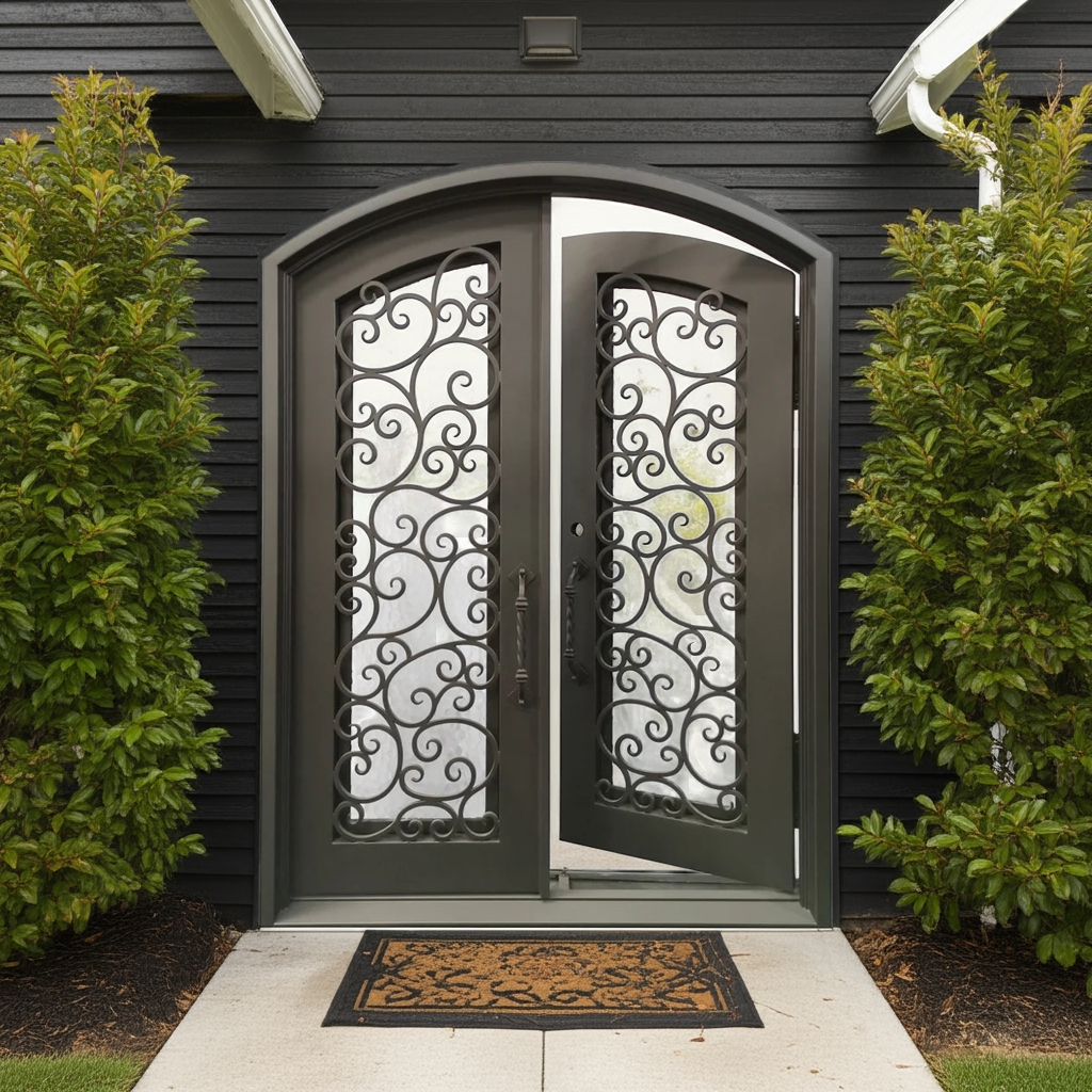 Randoll Wrought Iron Double Door