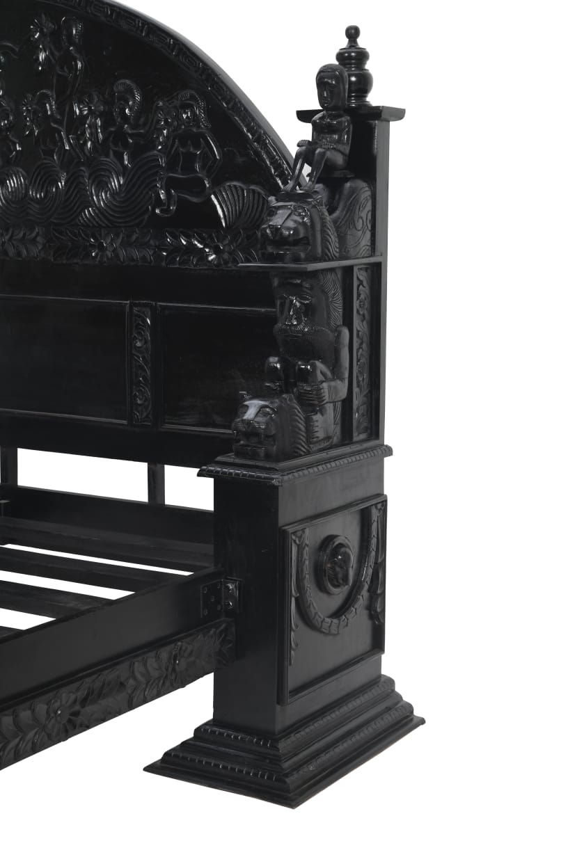 Daze Hand Carved Gothic Bed