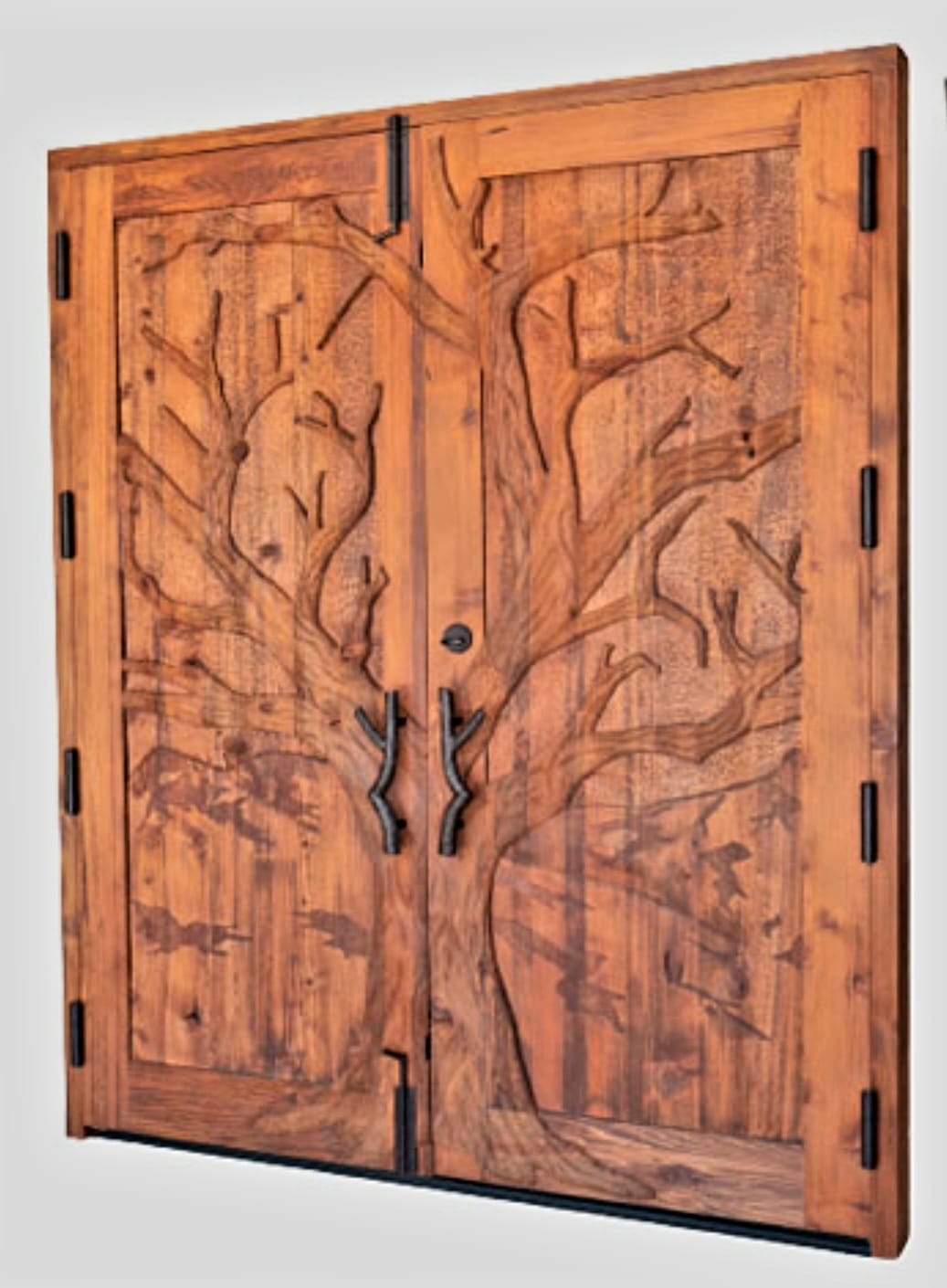 PUNO Hand Carved Custom Double Doors