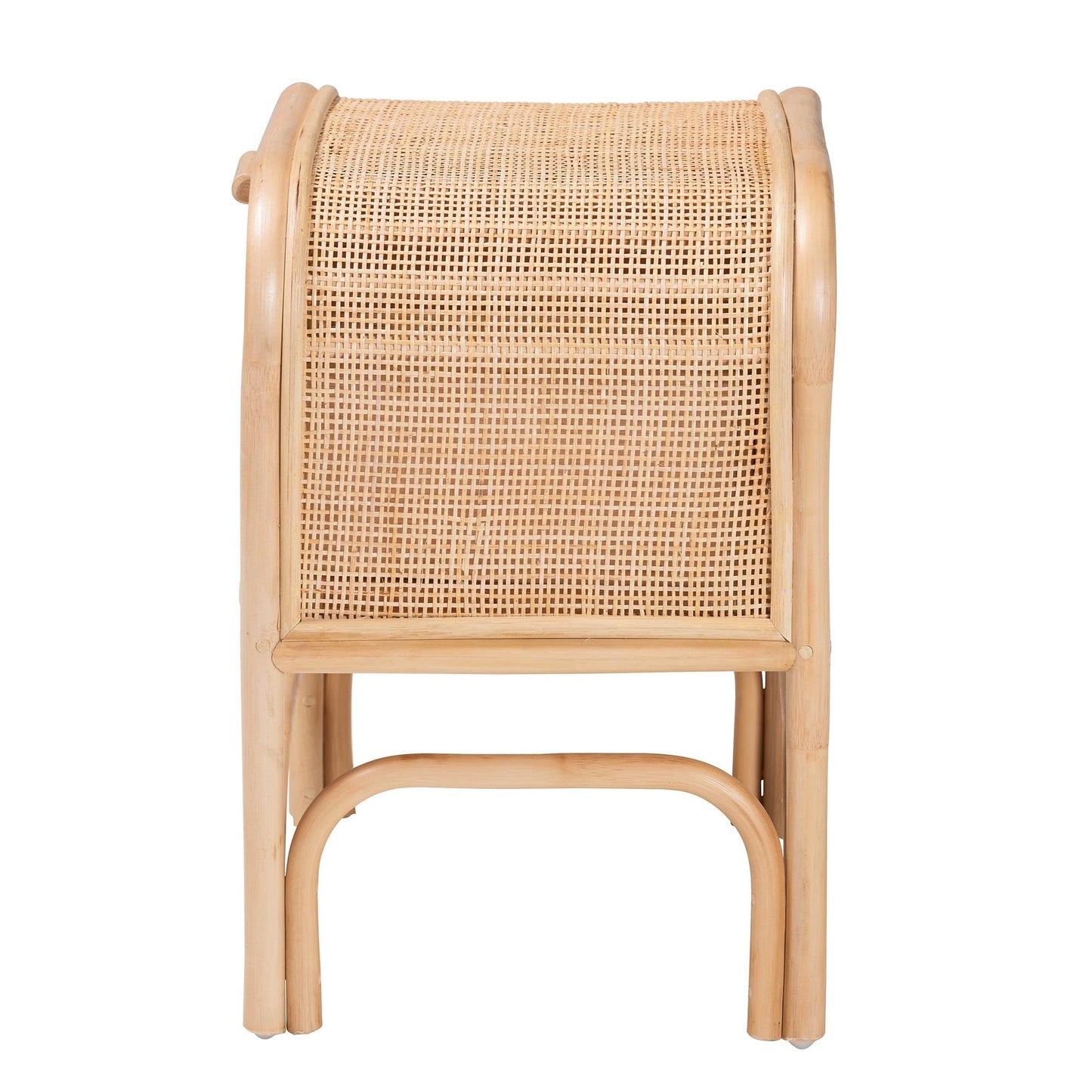 Calvin & Bay Natural Bohemian Rattan 1 Drawer Bedside / Nightstand by Hibashi Furniture – handcrafted solid wood furniture made in India
