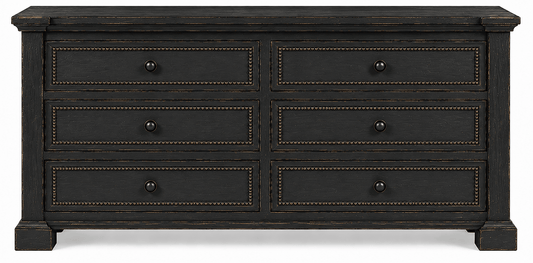 Castilla Forge™ Rustic Gothic Solid Wood Dresser – handcrafted solid wood furniture