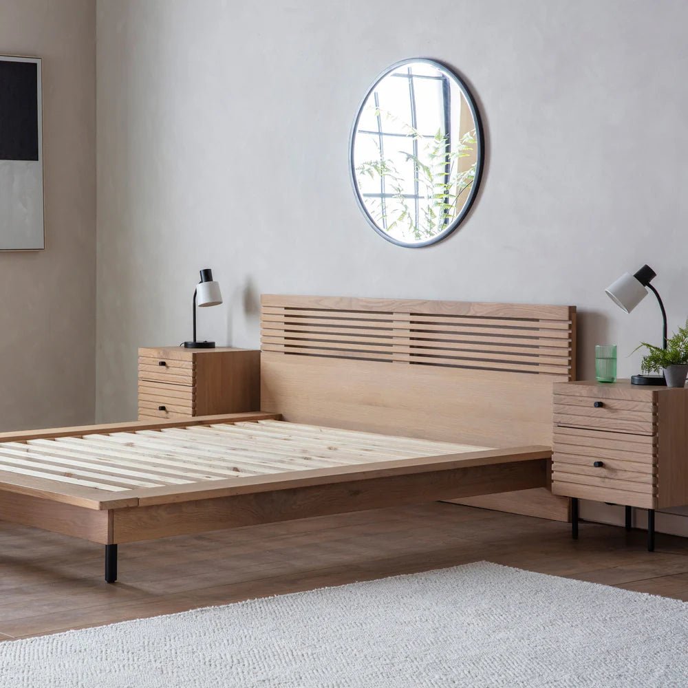 Dura Solid Wood Natural Bed by Hibashi Furniture – handcrafted solid wood furniture made in India