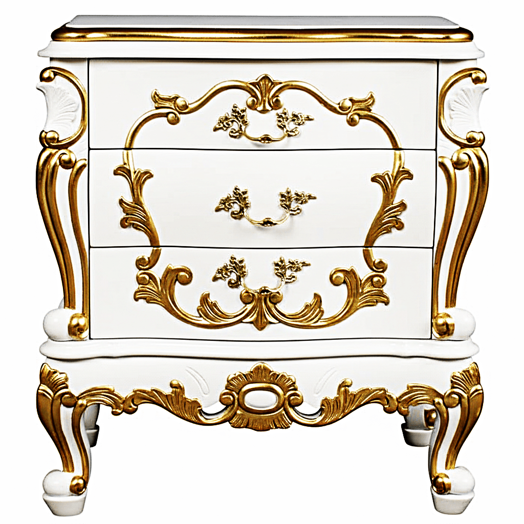 Huni Solid Mango Wood Hand Carved Bedside by Hibashi Furniture – handcrafted solid wood furniture made in India