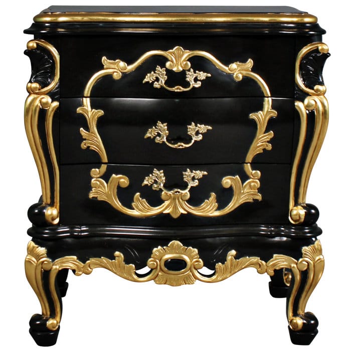 Huni Solid Mango Wood Hand Carved Bedside by Hibashi Furniture – handcrafted solid wood furniture made in India
