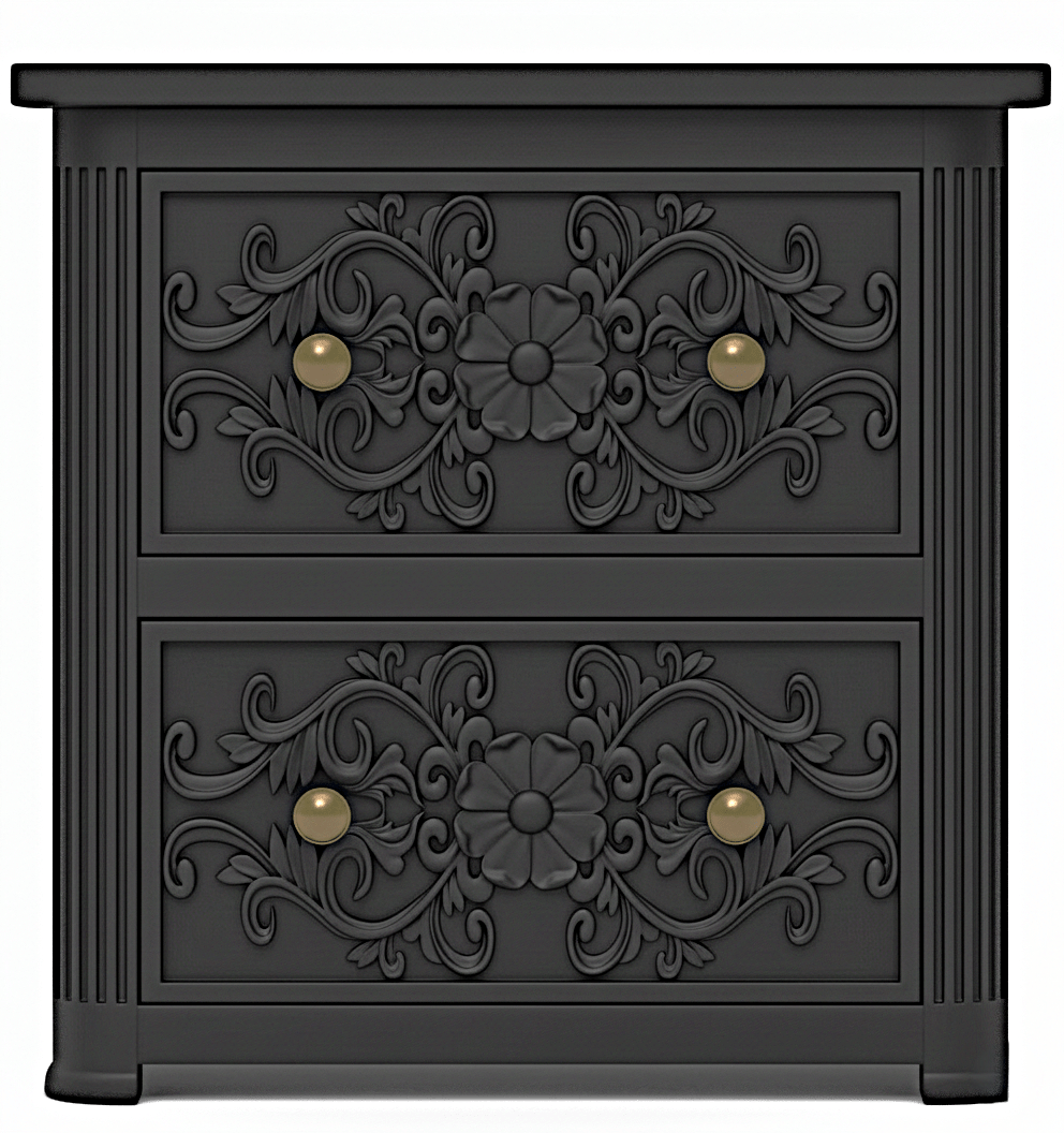 Kasbah Hand - Carved Solid Wooden Platform Bed / Bedroom Set by Hibashi Furniture – handcrafted solid wood furniture made in India