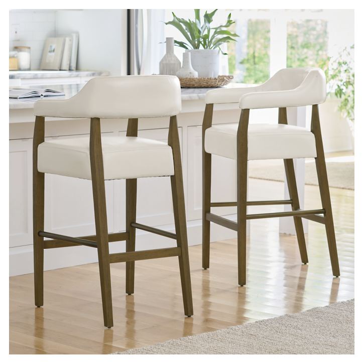 Lucidus Bar and Counter Stool by Hibashi Furniture – handcrafted solid wood furniture made in India