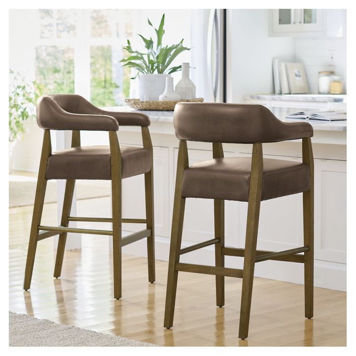 Lucidus Bar and Counter Stool by Hibashi Furniture – handcrafted solid wood furniture made in India