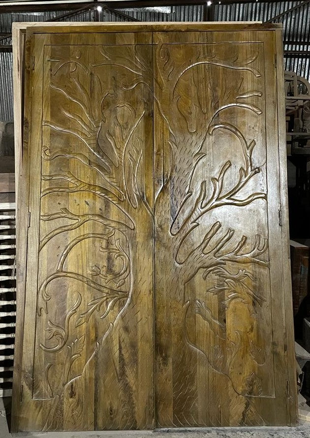 PUNO Hand Carved Custom Double Doors