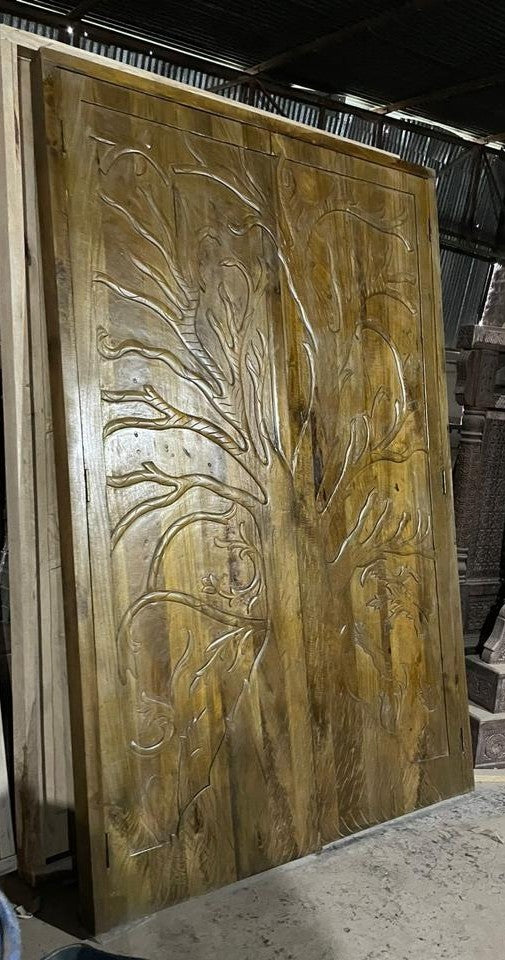 PUNO Hand Carved Custom Double Doors