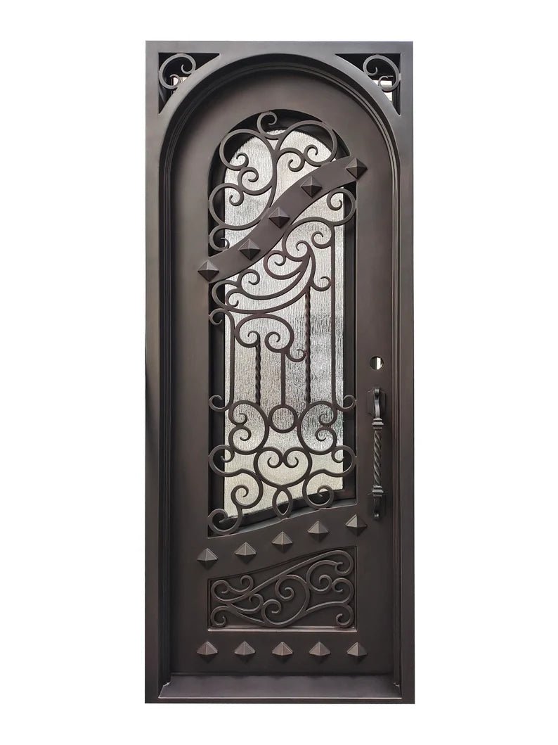 Shahen Wrought Iron Door – handcrafted solid wood furniture