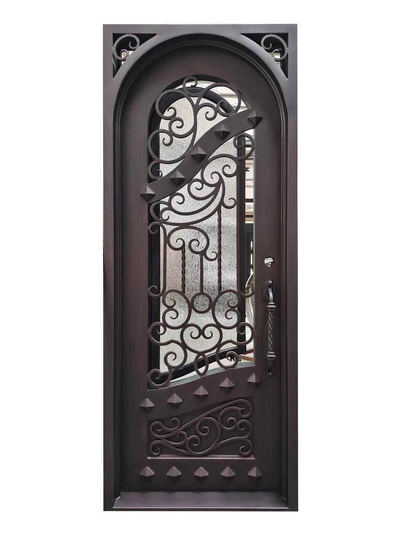 Shahen Wrought Iron Door – handcrafted solid wood furniture