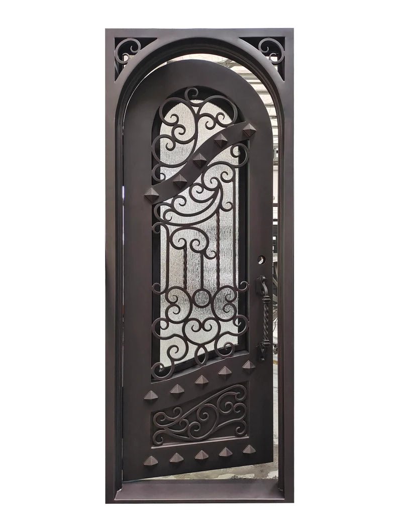 Shahen Wrought Iron Door – handcrafted solid wood furniture