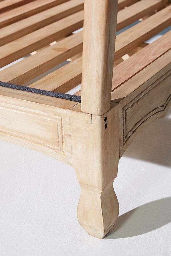 Lotus Hand Carved Solid Wooden Indoor / Outdoor Daybed