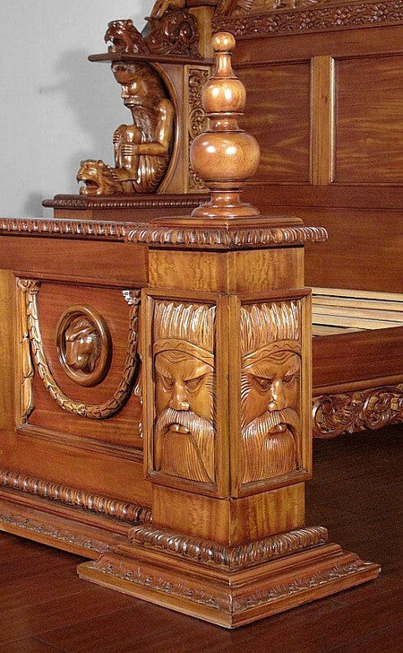 Daze Hand Carved Gothic Bed