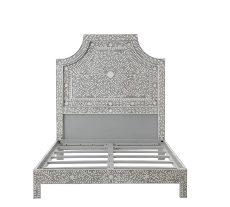 Hibashi Handmade Bone inlay Bed