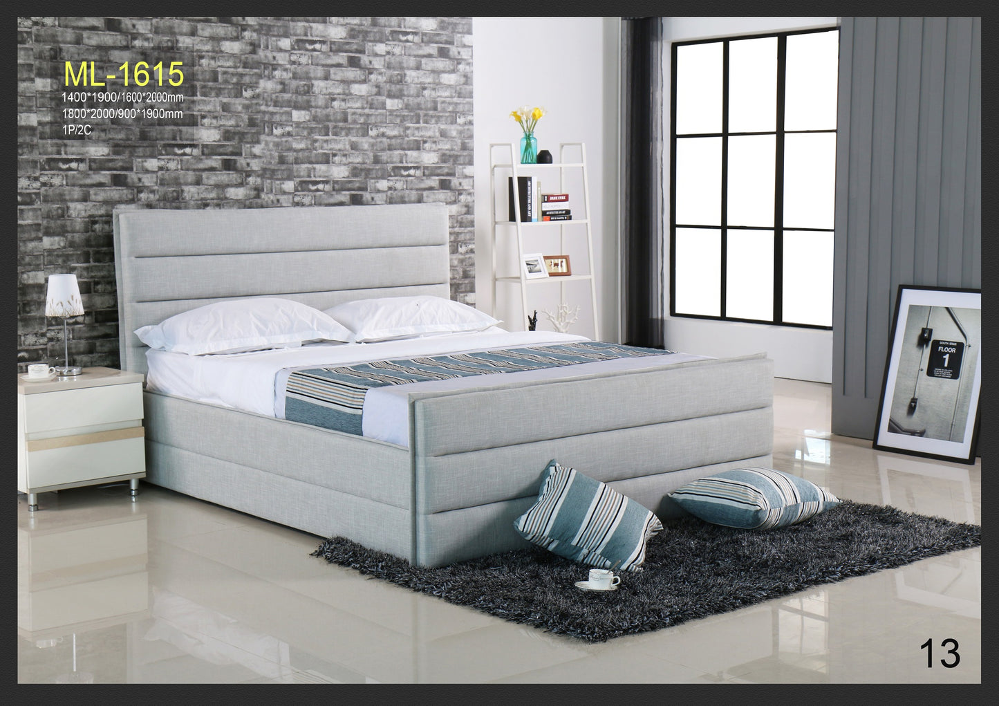 ML1615 Upholstered Bed Frame