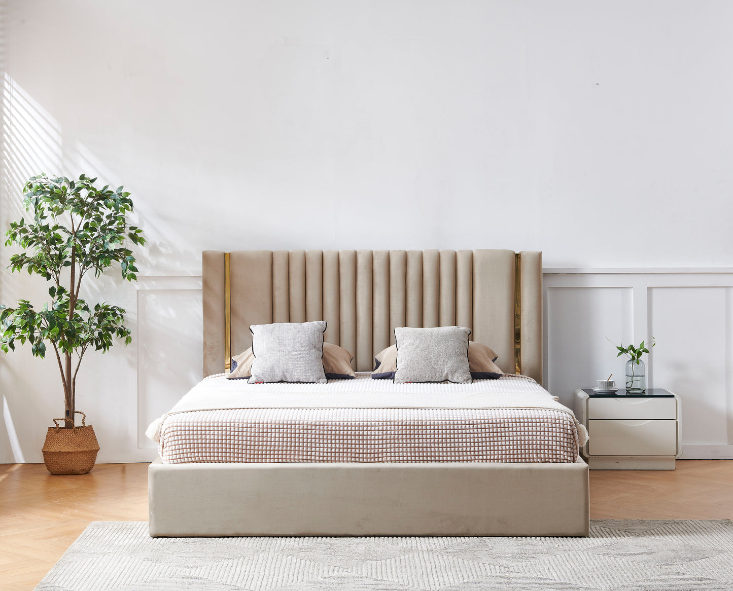 HF2110 Upholstered Bed Frame