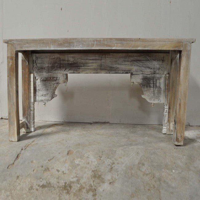 Antique Hand Carved Hall Table by Hibashi Furniture – handcrafted solid wood furniture made in India