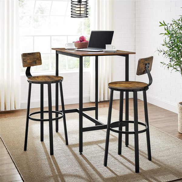 Abra Bar chairs with Footrest Bar Stool Industrial Industrial