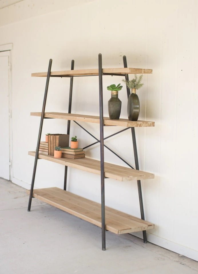 BOHOL Handmade Industrial Farmhouse Display Shelves – handcrafted solid wood furniture