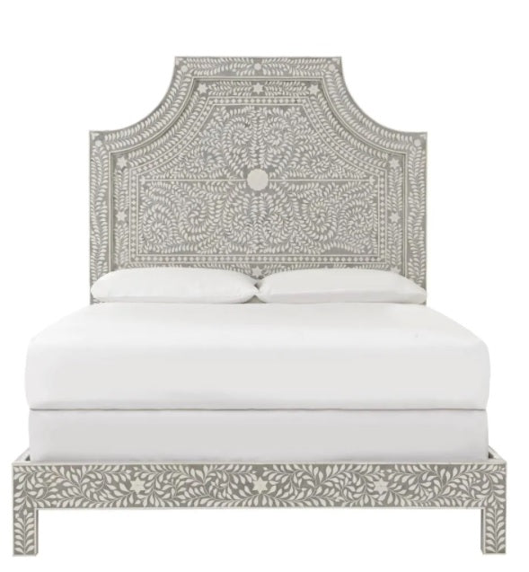 Hibashi Handmade Bone inlay Bed