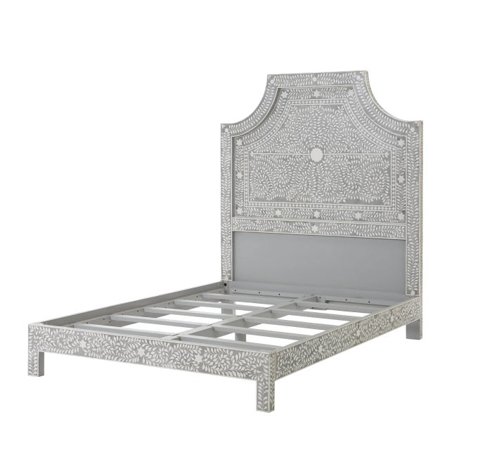 Hibashi Handmade Bone inlay Bed