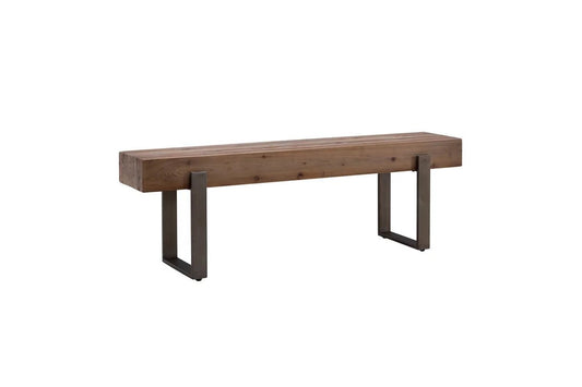 CARCAR Rustic Industrial Bench – handcrafted solid wood furniture